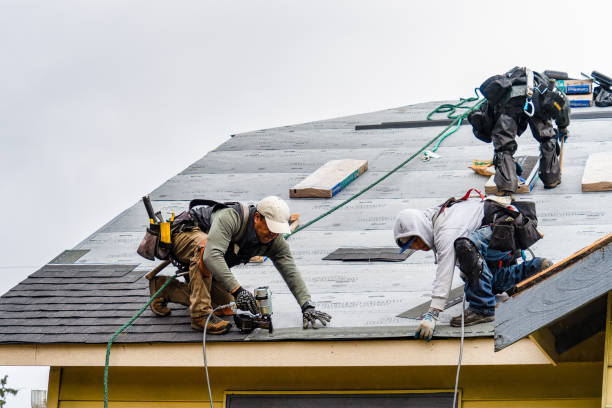 Professional Gutter Installation technician working in Wickliffe, OH